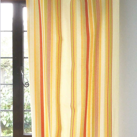 Deckchair Stripe Variable - Gold - Rust - Green - Furnishing Fabric