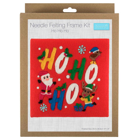 Needle Felting Frame Kit - Christmas Ho Ho Ho - Trimits TCK032