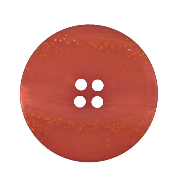 Vogue Star Buttons - Orange Red - 22mm - Pack of 2 - VS1360