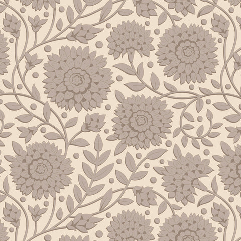 Tilda Aella Grey Cotton Fabric - Windy Days Collection - TD110034