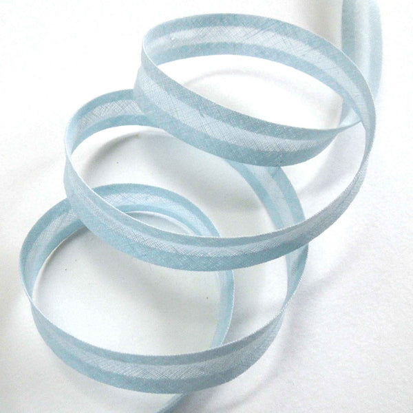 15mm Plain Bias Binding - Baby Blue - Single Fold