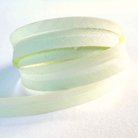 15mm Plain Bias Binding - Pale Green - Single Fold