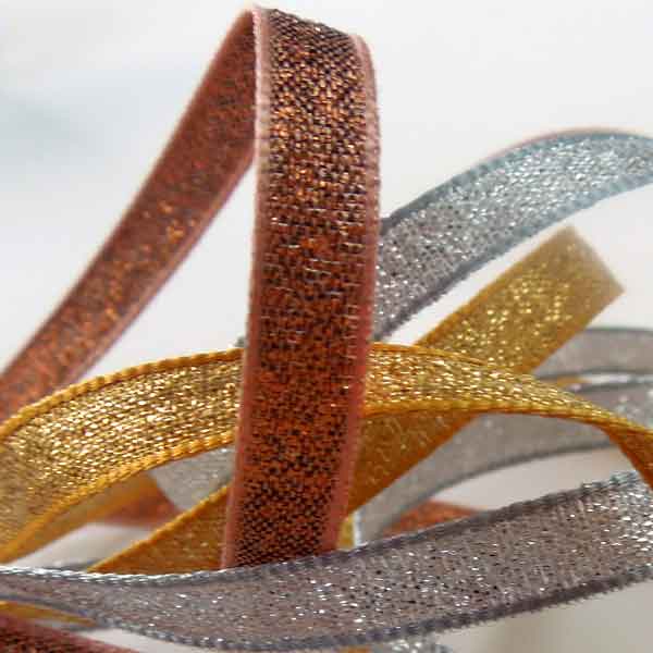 Gold Giraffe Metallic Ribbon Collection - Berisfords - 3.15 metres