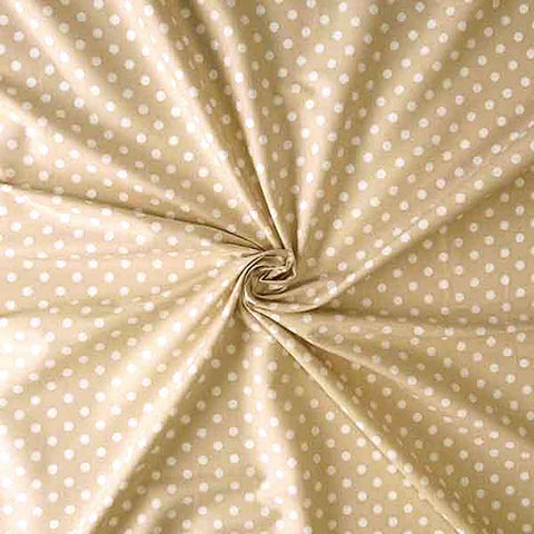 Polka Dot - Beige - Cotton Fabric