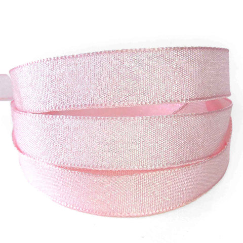 Dazzle Iridescent Ribbon - Pink Azalea - Berisfords - 3mm - 15mm - 25mm