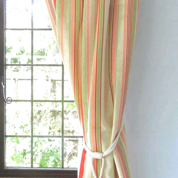 Deckchair Stripe Variable - Red - Pink - Green - Furnishing Fabric .