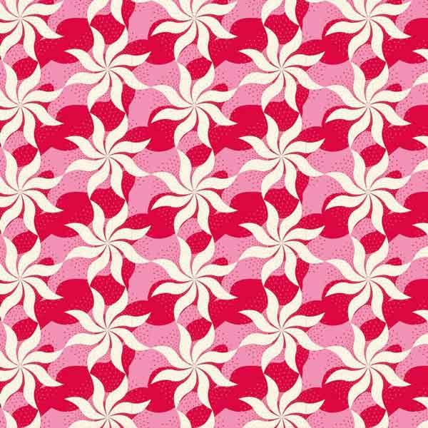 Fireworks Red Cotton Fabric, Cottage Collection, Tilda 481517