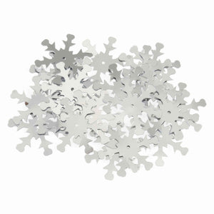 Sequins Snowflake Silver Pack of 18 - Trimits