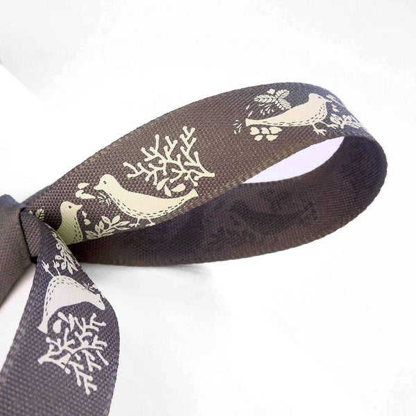 15mm Turtle Dove Smoked Grey Ribbon by Berisfords