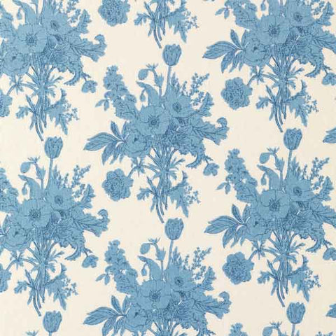 Botanical Blue Cotton Fabric, Cottage Collection, Tilda 481527