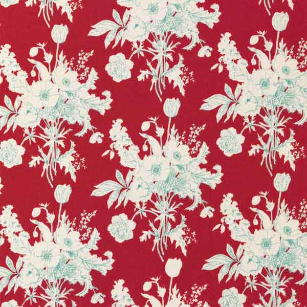 Botanical Red Cotton Fat Quarter, Cottage Collection, Tilda Fabric 481580