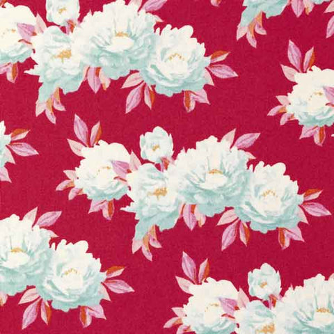 Minerva Red Cotton Fabric, Cottage Collection, Tilda 481514