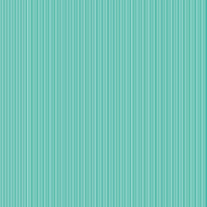 Pinstripe Turquoise Cotton Fabric Makower 2088/T - Basics Collection