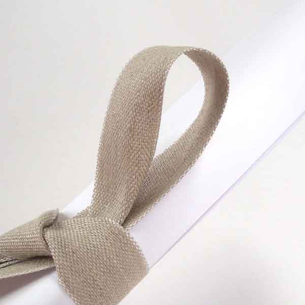 25mm Linen Ribbon by La Stephanoise