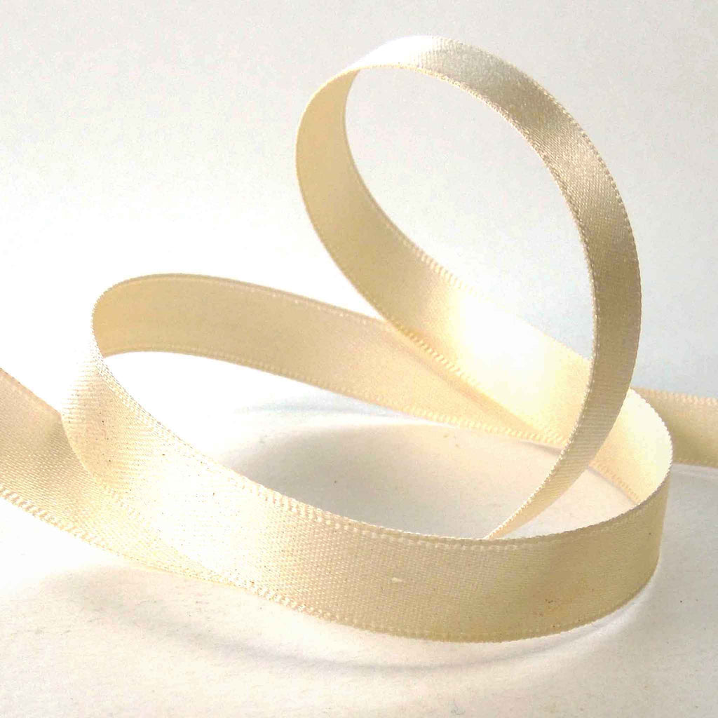 Berisfords Double Sided Satin Ribbon - Colours: Yellows, Golds & Creams —   - Sewing Supplies