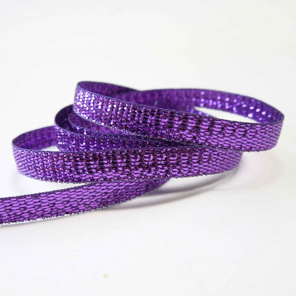 5mm Metallic Lame Ribbon Purple - Berisfords