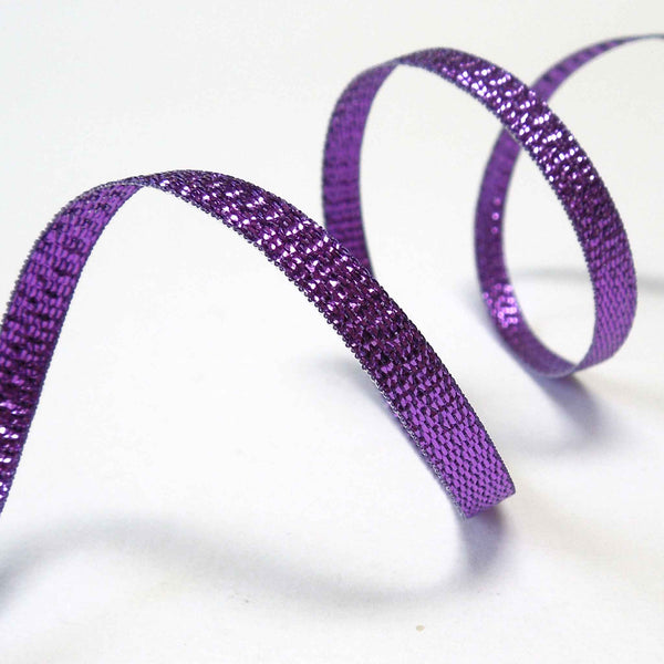 5mm Metallic Lame Ribbon Purple - Berisfords