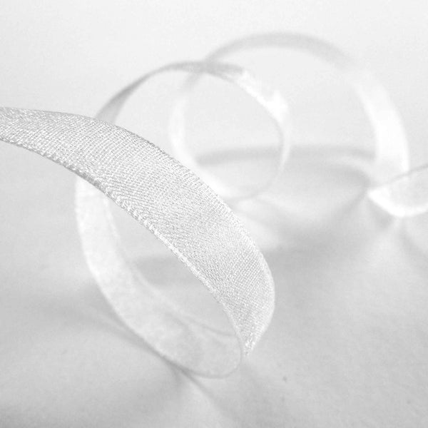 Super Sheer Ribbon White Berisfords - 10mm