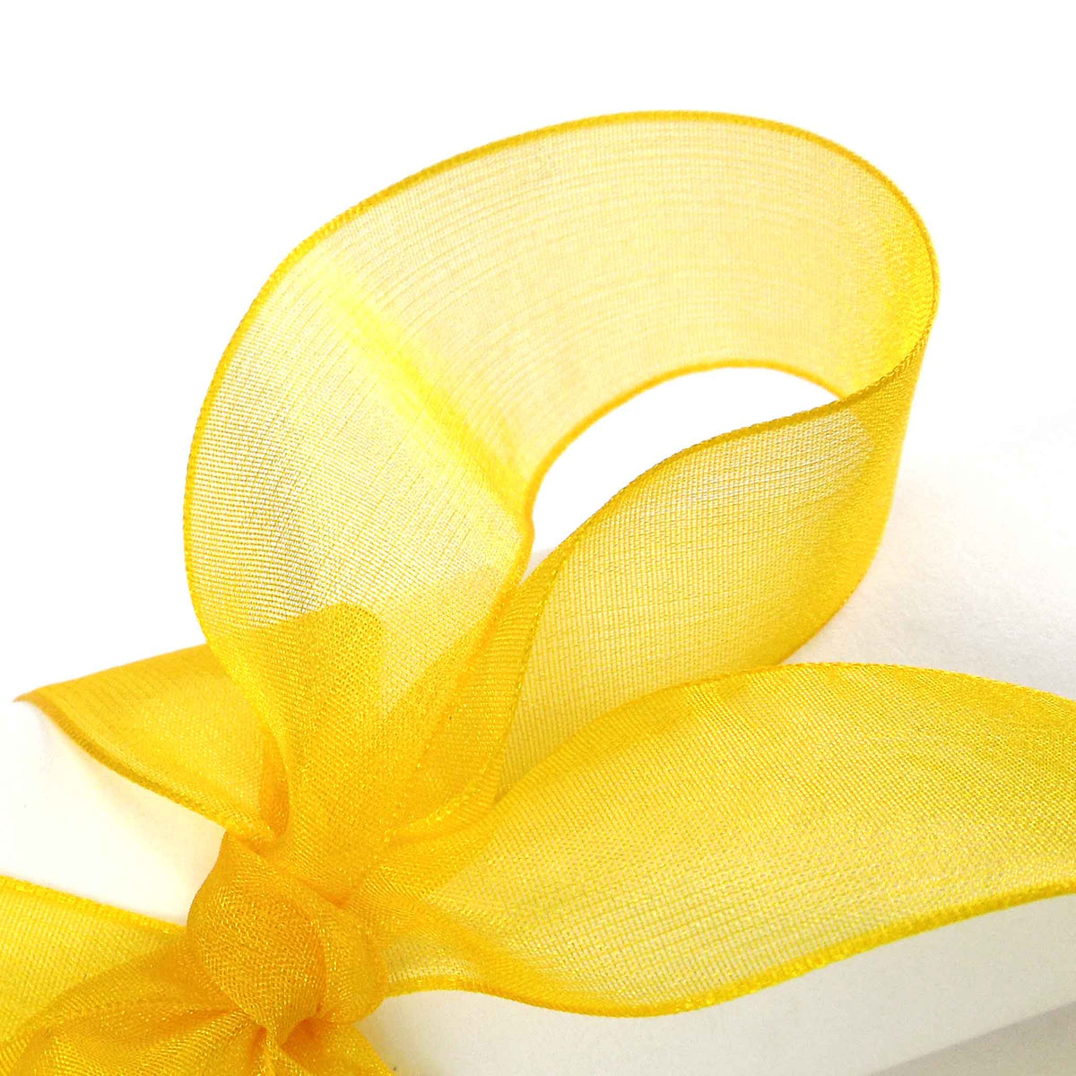 Organza Ribbon - Super Sheer - Yellow - Berisfords - 10mm - 25mm ...