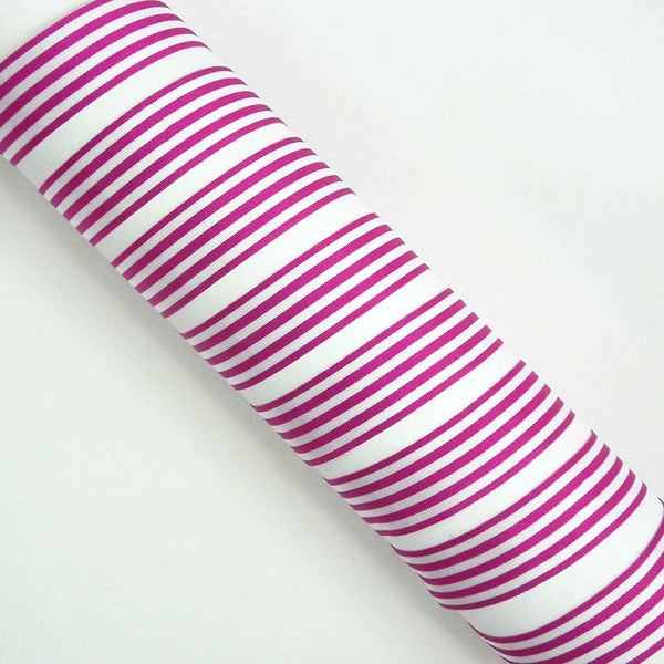 Striped Ribbon Fuchsia Berisfords - 16mm