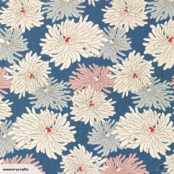 Minnie Blue Cotton Fabric, Cottage Collection, Tilda 481526