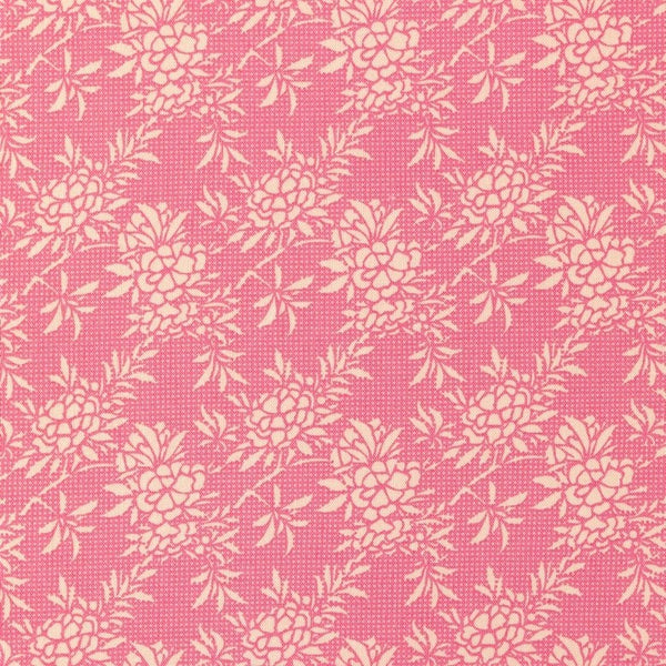 Flower Bush Pink Fat Quarter, Harvest Collection, Tilda Fabric 481557