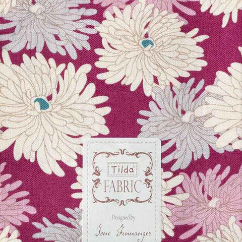 Minnie Plum Cotton Fat Quarter, Cottage Collection, Tilda Fabric 481589