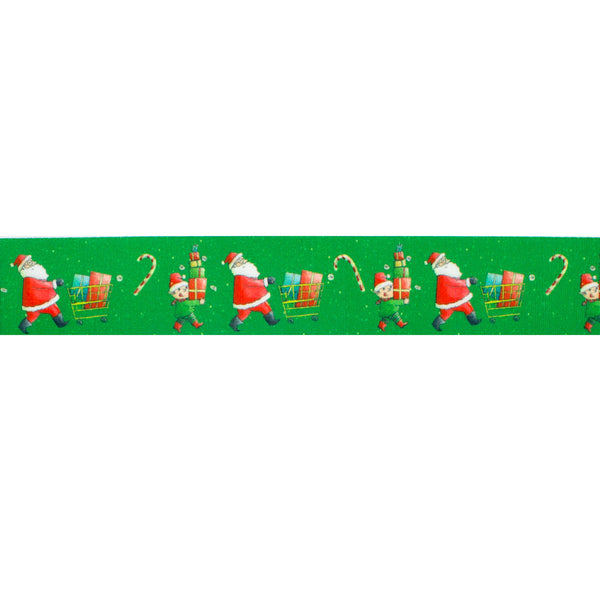 25mm Santa's Gifts Satin Ribbon by Berisfords