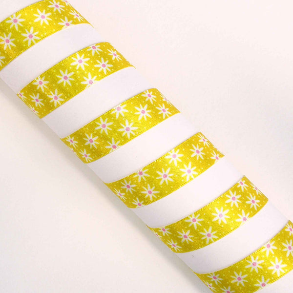 Daisy Chain Ribbon Yellow Berisfords 15mm - 25mm
