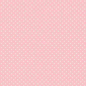 Spot On Baby Pink Cotton Fabric Makower 830/P2 - Basics Collection