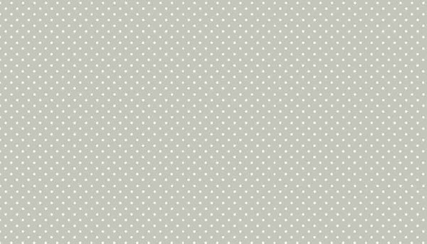 Spot On New Silver Cotton Fabric Makower 830/RS60 - Basics Collection