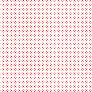 Spot On White and Red Cotton Fabric Makower 830/WR - Basics Collection