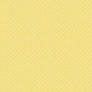 Spot On Primrose Yellow Cotton Fabric Makower 830/Y2 - Basics Collection