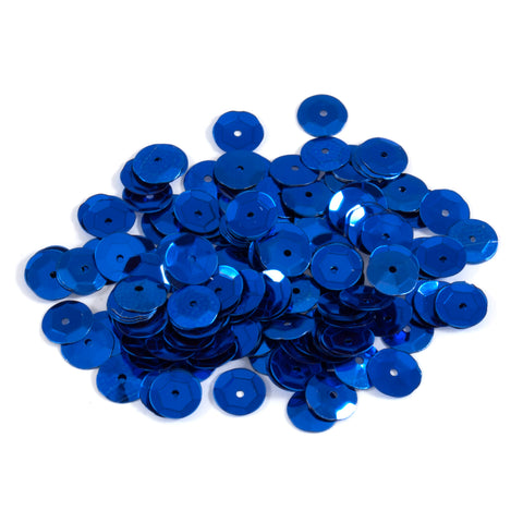 8 mm Royal Blue Cup Craft Sequins Trimits 9280/05 - Pack of 600