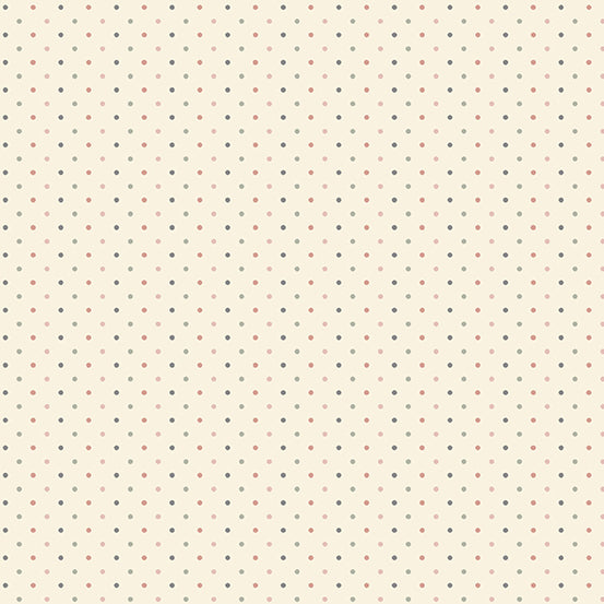 Poppy Seeds Cotton Fabric - Alabaster- Andover Fabrics 9464/L1 - Moonstone
