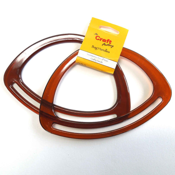Bag Handles Oval 7 inch Amber - The Craft Factory