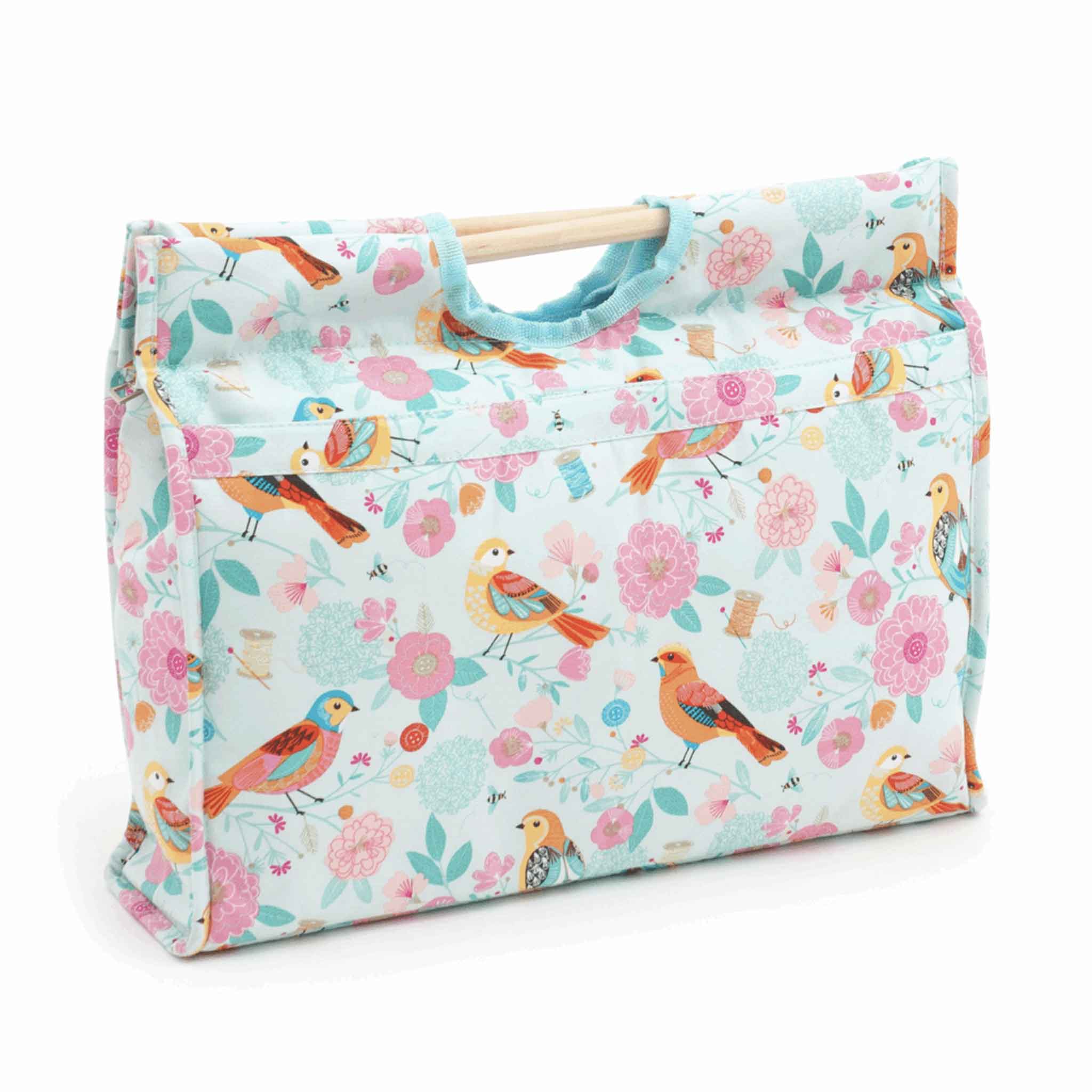 Craft Bag with Wooden Handles Birdsong - Hobby Gift MR4687\275