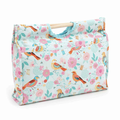 Craft Bag with Wooden Handles Birdsong - Hobby Gift MR4687\275