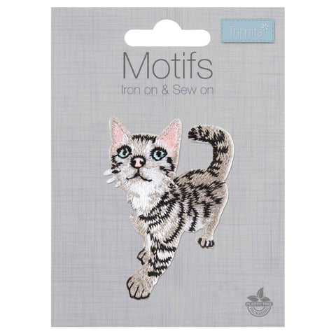 Kitten Motif Iron or Sew On - Trimits CFM2\029X
