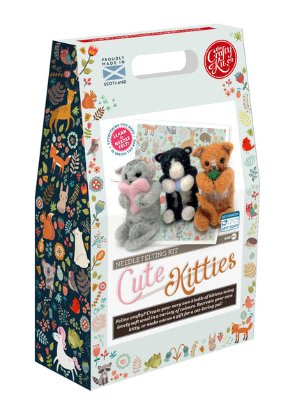 Cute Kitties Needle Felting - The Crafty Kit Company