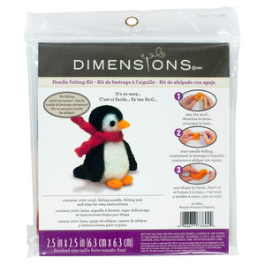 Needle Felting Kit Christmas Penguin - Dimensions 72-73804