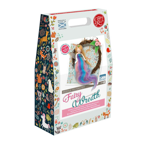 Summer Fairy Wreath Needle Felting - The Crafty Kit Company