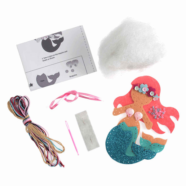 Felt Mermaid Kit, Make Your Own Mermaid, GCK060