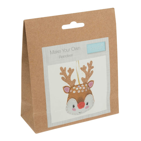 Felt Decoration Kit Reindeer Christmas - Trimits GCK138