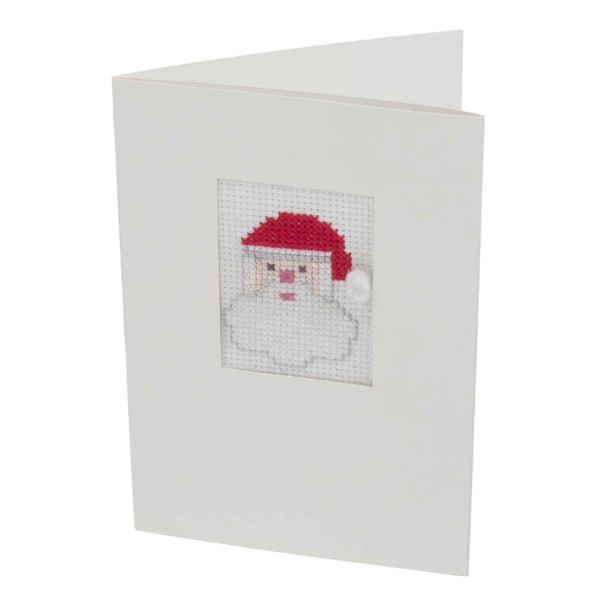 Cross Stitch Kit Christmas Card Santa - Trimits GCS33