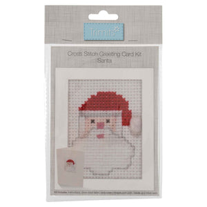 Cross Stitch Kit Christmas Card Santa - Trimits GCS33