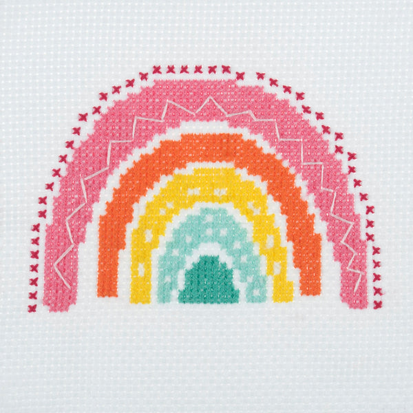 Mini Counted Cross Stitch Kit Rainbow - Trimits GCS51