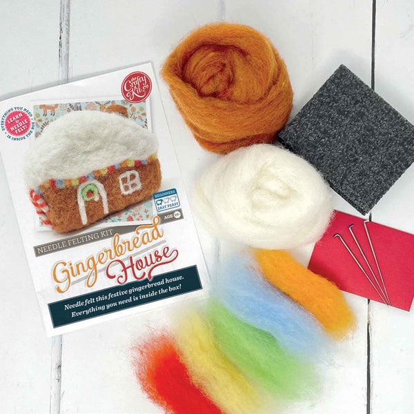 Gingerbread House Needle Felting - The Crafty Kit Company