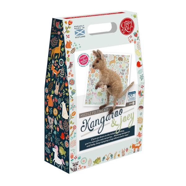 Kangaroo & Joey Needle Felting - The Crafty Kit Company