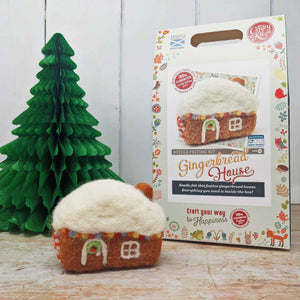 Gingerbread House Needle Felting - The Crafty Kit Company